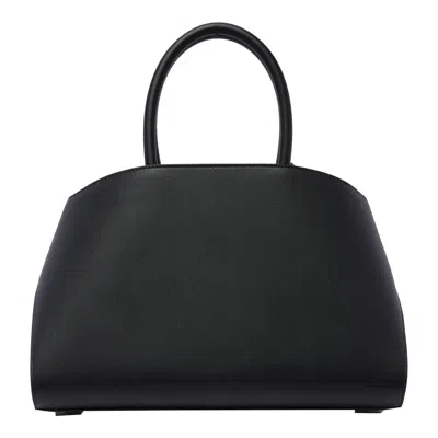 Ferragamo Two-tone Hug Handbag In Black