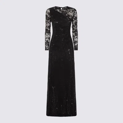 Self-portrait Dresses Blacks And Greys In Black