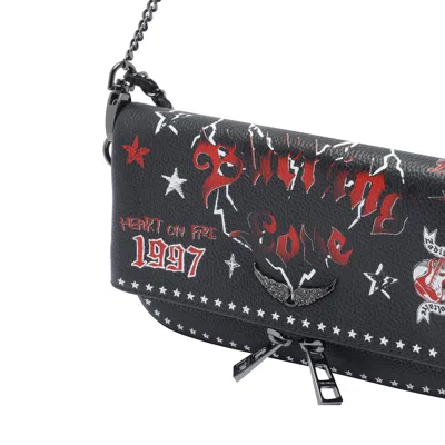 Zadig & Voltaire Punk Star Shoulder Bag In Black