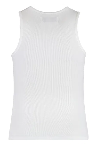 Vivienne Westwood Fitted Black Sleeveless Top With High Neckline In Black