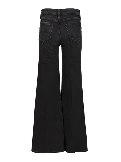 Mother 'the Hustler Roller Sneak' Jeans In Black