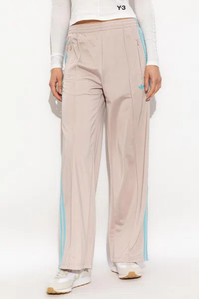 Adidas Originals Wide-leg Track Pants In Neutral