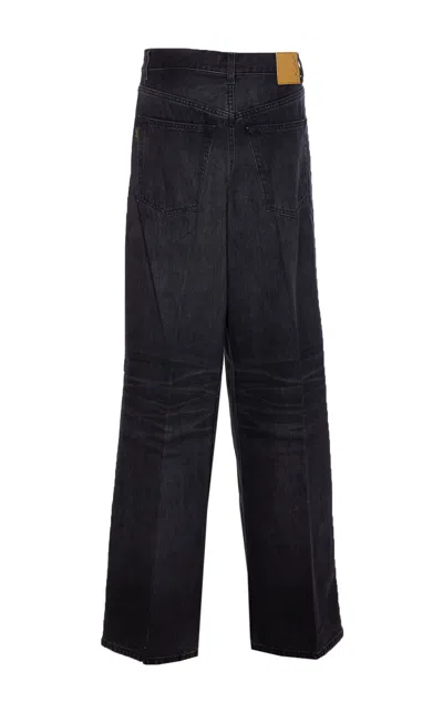 Haikure Candy High-rise Wide-leg Jeans In Black