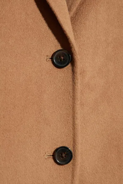 Anine Bing Oversized Wool-cashmere Blend Blazer In Brown