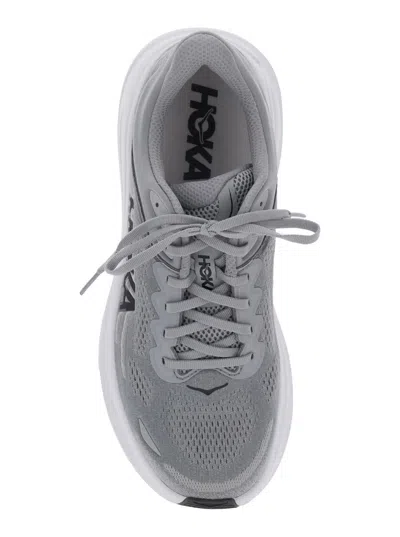 Hoka Outdoor Shoe Men Bondi 8 Sharkskin/harbor Mist In Gray