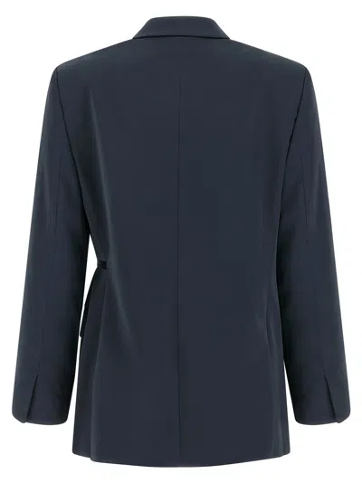 Theory Blazer City Twill In Blue