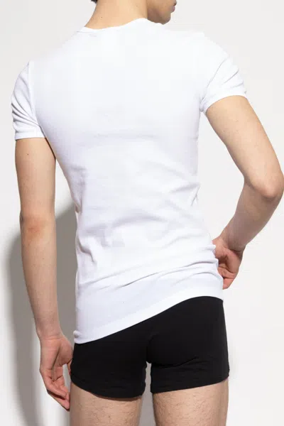 Versace Embroidered Logo Under Shirt In White