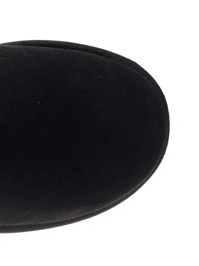 Ugg Ultramini Black Boots With Platform In Suede Woman In Black