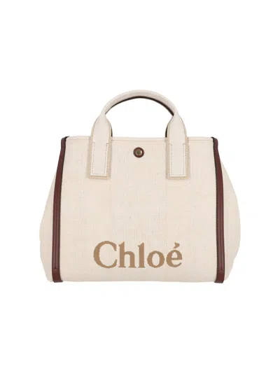 Chloé Chloe Carry Shoulder Bag Women In Sand