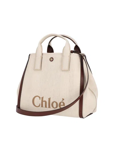 Chloé Chloe Carry Shoulder Bag Women In Sand