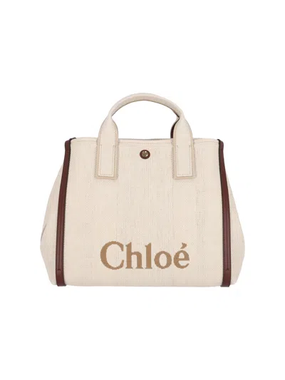 Chloé Chloe Carry Shoulder Bag Women In Sand