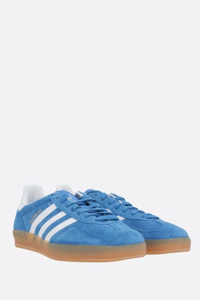 Adidas Originals Striped Suede Low Top Sneakers In Blue
