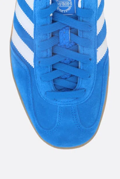 Adidas Originals Striped Suede Low Top Sneakers In Blue