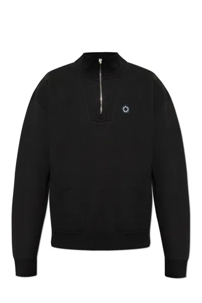 Kenzo Black  Paris 'boke Flower 2.0' Embroidered Sweatshirt In Black