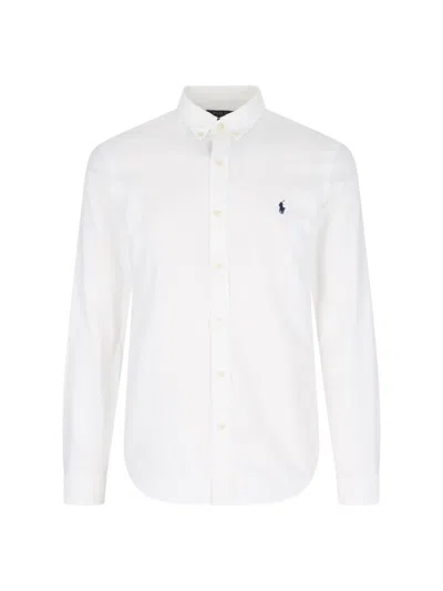 Polo Ralph Lauren Slbdppcs Long Sleeve Sport Shirt In White