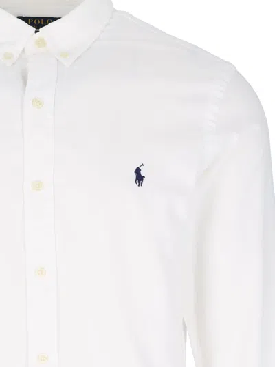 Polo Ralph Lauren Slbdppcs Long Sleeve Sport Shirt In White