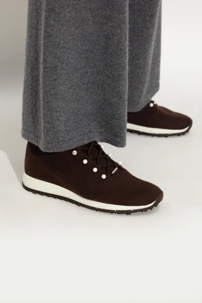 Jimmy Choo Veles Sneakers In Brown