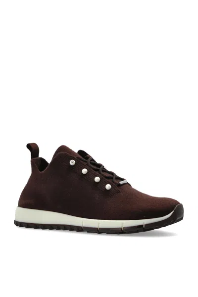 Jimmy Choo Veles Sneakers In Brown