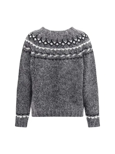 P.a.r.o.s.h P. A.r. O.s. H. Alpaca Sweater In Gray