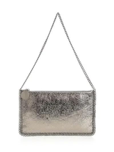 Stella Mccartney Clutch Falabella In Gray