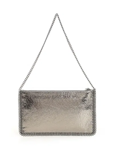 Stella Mccartney Clutch Falabella In Gray