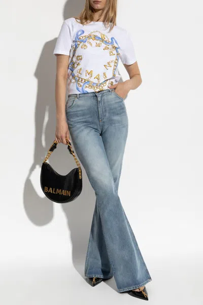 Balmain Printed T-shirt In White