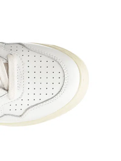 Autry Sneakers Medalist Low In Pelle Bianca E Tidal Foam