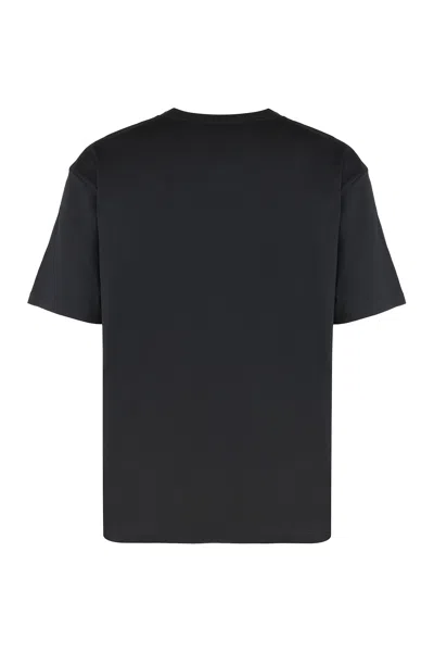 Valentino Chat De La Maison Cotton T-shirt In Black