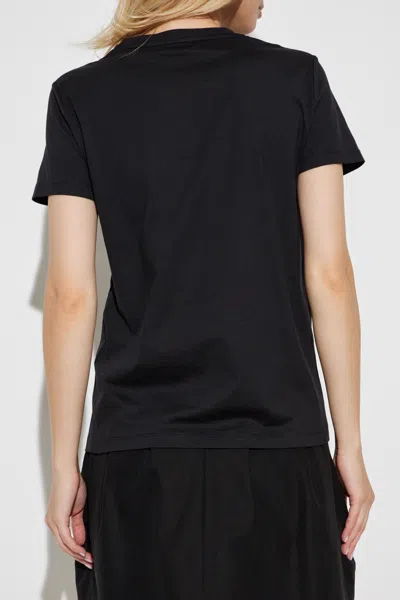 Max Mara Logo T-shirt In Black