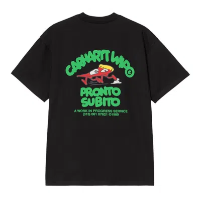 Carhartt Graphic-print Cotton T-shirt In Black