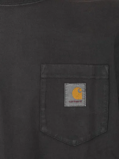 Carhartt S/s Hudson Pocket T-shirt In Gray