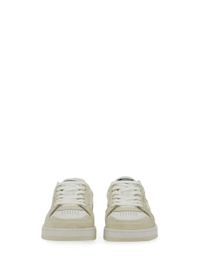 Axel Arigato Dice Lo Embroidered Leather Sneakers In White