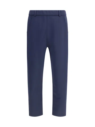 Prada Straight Leg Trousers In Blue
