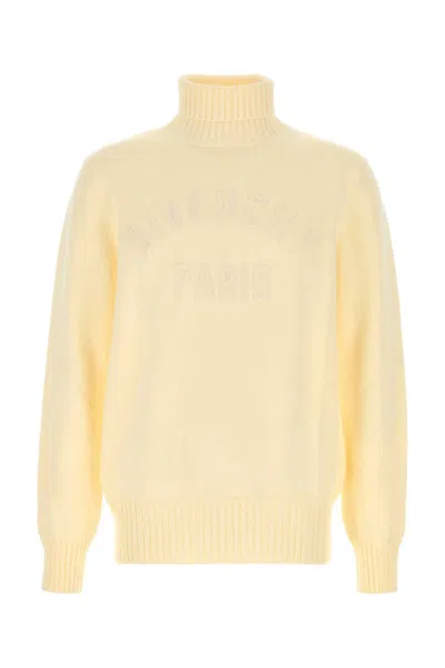 Givenchy Cotton Turtleneck Sweater Ribbed Cuffs In Neutral