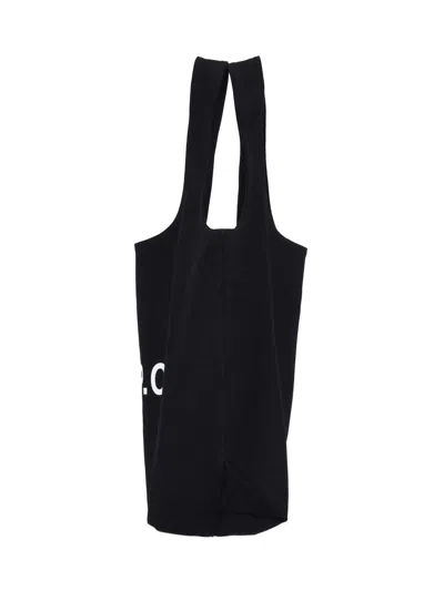 Apc A.p.c. Ninon Canvas Tote Bag In Black