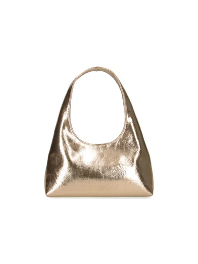 Apc A.p.c. Small Golden Shoulder Bag "baby Ninon" In Gold
