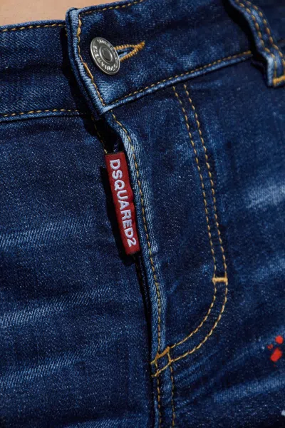 Dsquared2 Dsquared Stretch Denim Boston Jeans In Blue