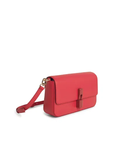 Furla Iride Small Red Leather Crossbody Bag In Red