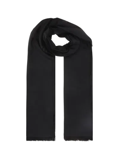 Saint Laurent Echarpe Scarf In Black