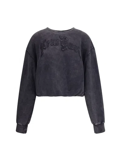 R13 New York Sweatshirt In Black