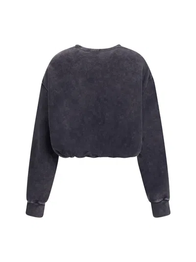 R13 New York Sweatshirt In Black