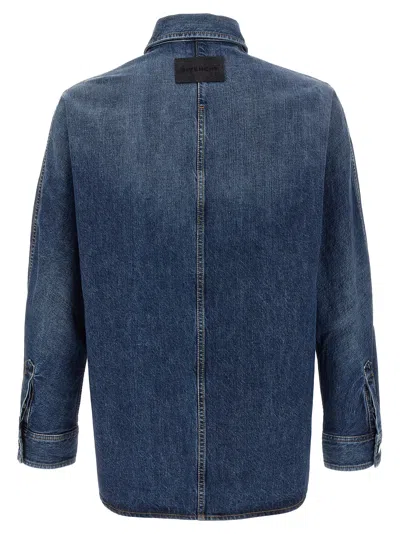 Givenchy Classic Denim Shirt With Button-up Front In Blue