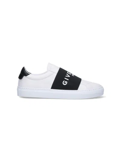 Givenchy Sneaker Urban Street In Pelle Con Fascia Elasticizzata In White
