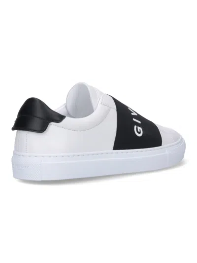 Givenchy Sneaker Urban Street In Pelle Con Fascia Elasticizzata In White