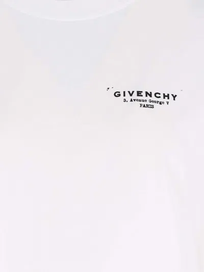Givenchy White Cotton Jersey Crewneck T-shirt In White
