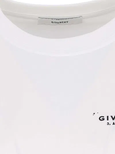 Givenchy White Cotton Jersey Crewneck T-shirt In White