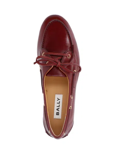 Bally Pathy Lace-up Loafers In Burgundy