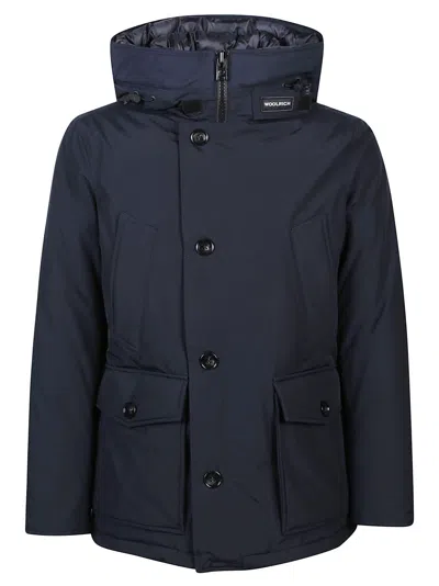 Woolrich Arctic Anorak Jacket In Blue