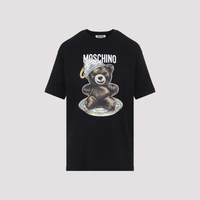 Moschino Teddy Bear Crewneck T-shirt In Black