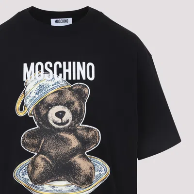 Moschino Teddy Bear Crewneck T-shirt In Black